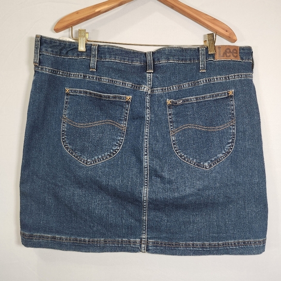 Lee Blue Midi Skort for Casual Work Size 22 - Picture 3 of 7